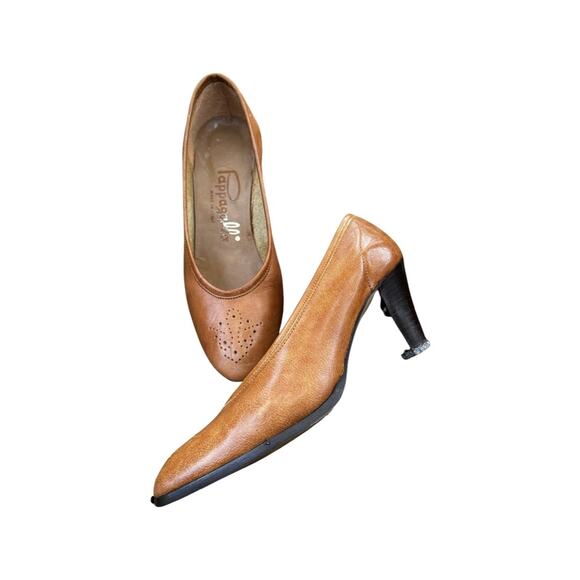 Pappagallo Vintage Leather Pumps Size 5 M in Original Box - Picture 3 of 8